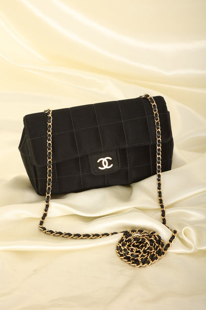 Chanel Satin Mini Chocolate Bar Flap