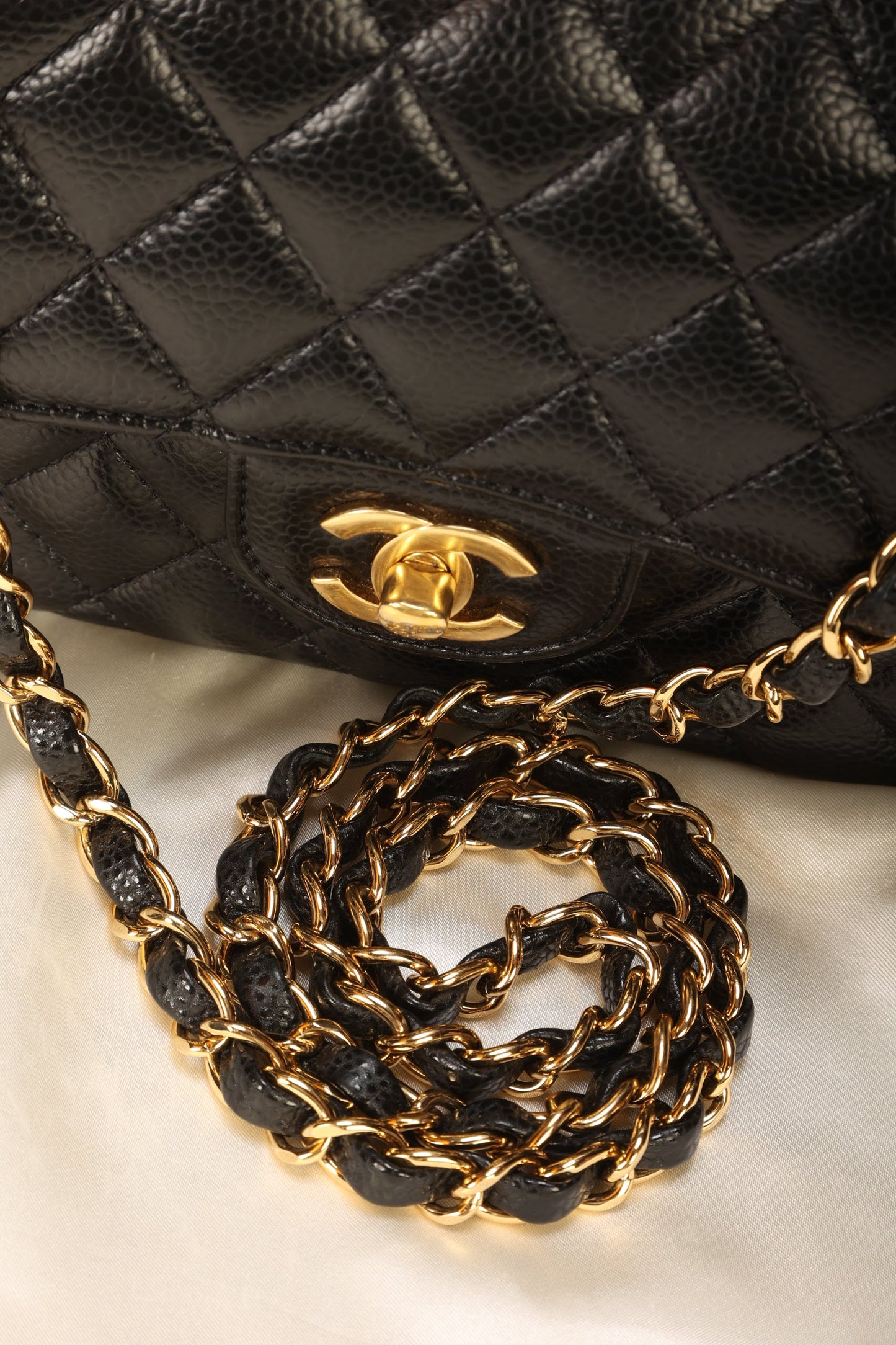 Chanel 2020 Caviar Small Double Flap