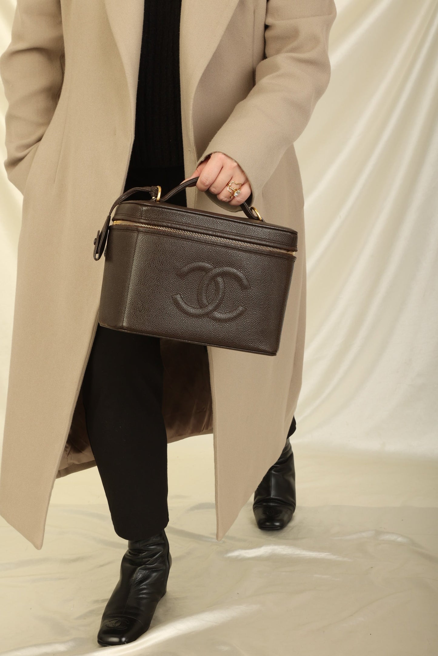 Chanel 1997 Caviar Vanity Case