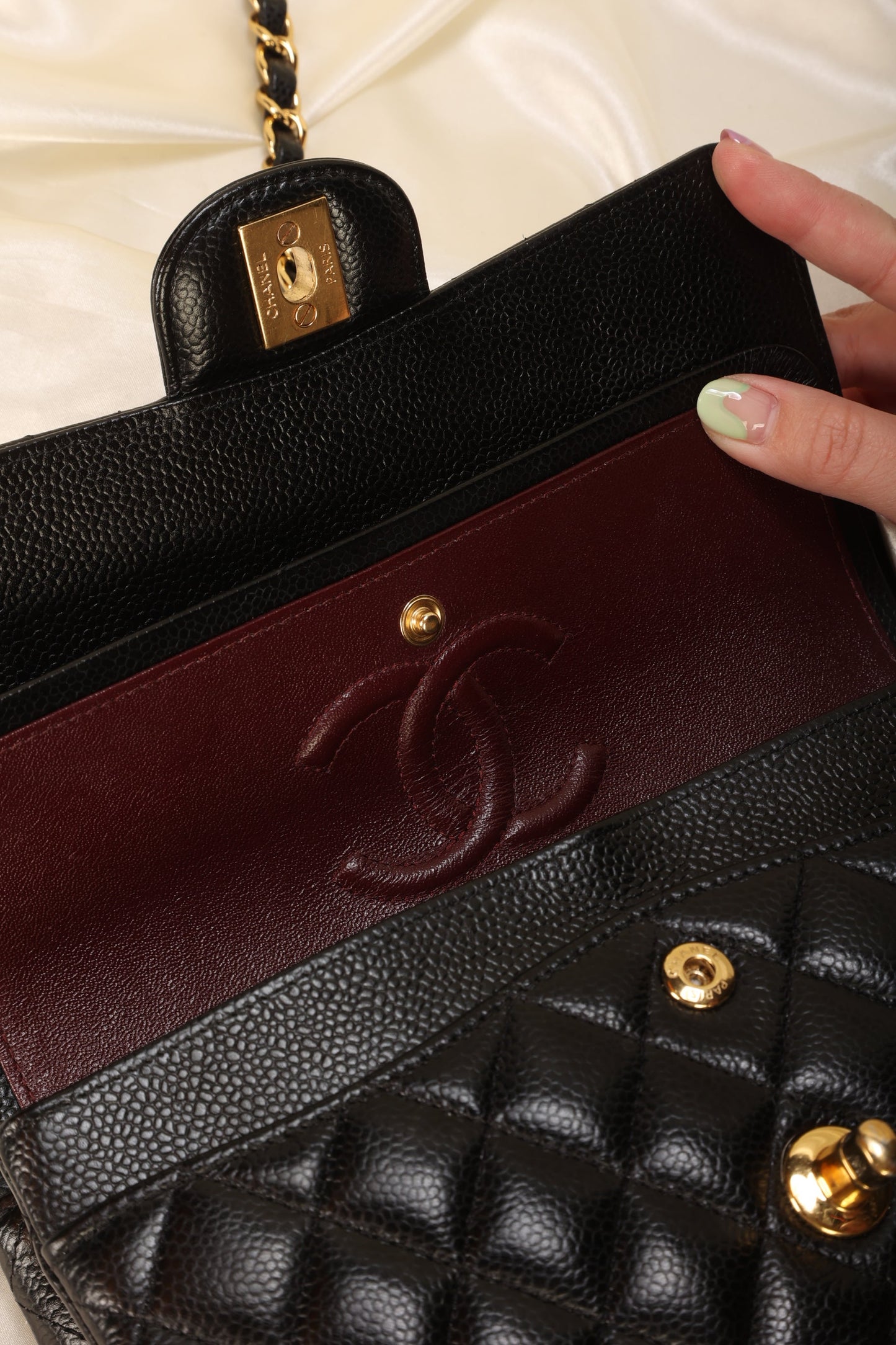 Chanel 2020 Caviar Small Double Flap