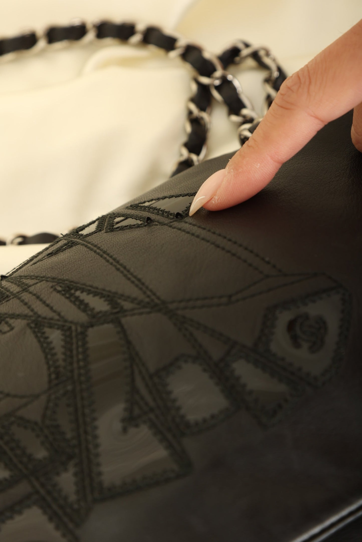 Chanel 2008 Lambskin Coco Mark Flap