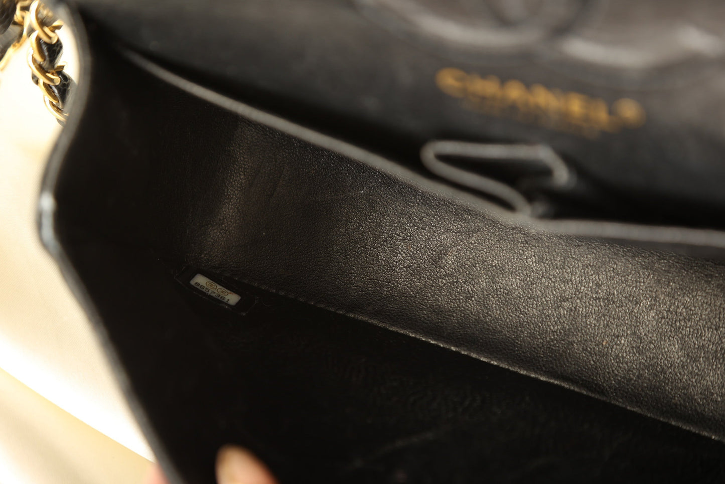 Chanel 2003 Caviar Small Double Flap