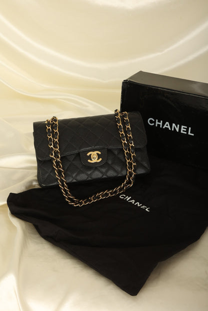 Chanel 2003 Caviar Small Double Flap