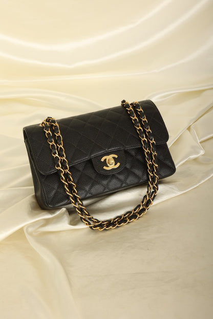 Chanel 2003 Caviar Small Double Flap