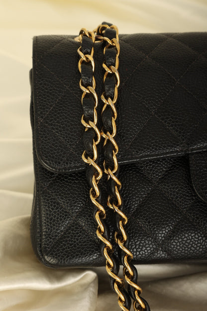 Chanel 2003 Caviar Small Double Flap