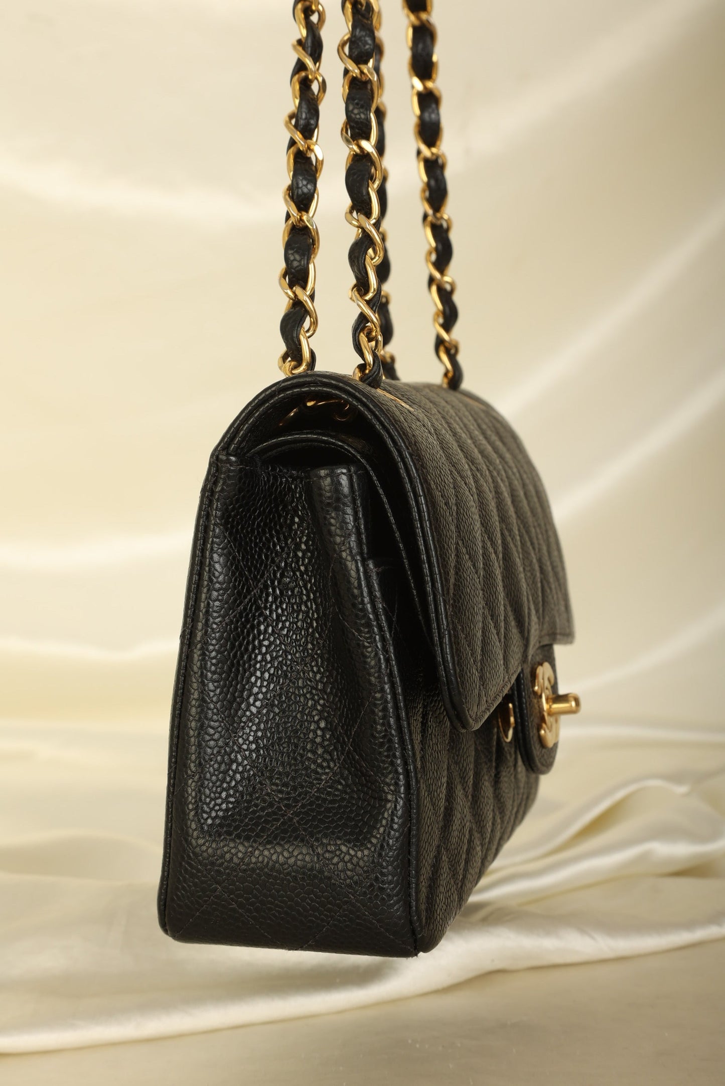 Chanel 2003 Caviar Small Double Flap