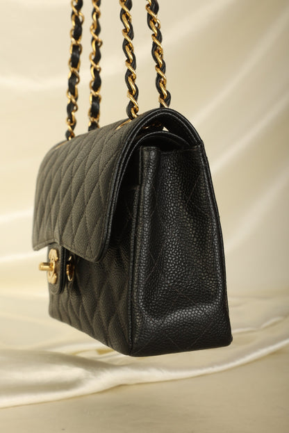 Chanel 2003 Caviar Small Double Flap