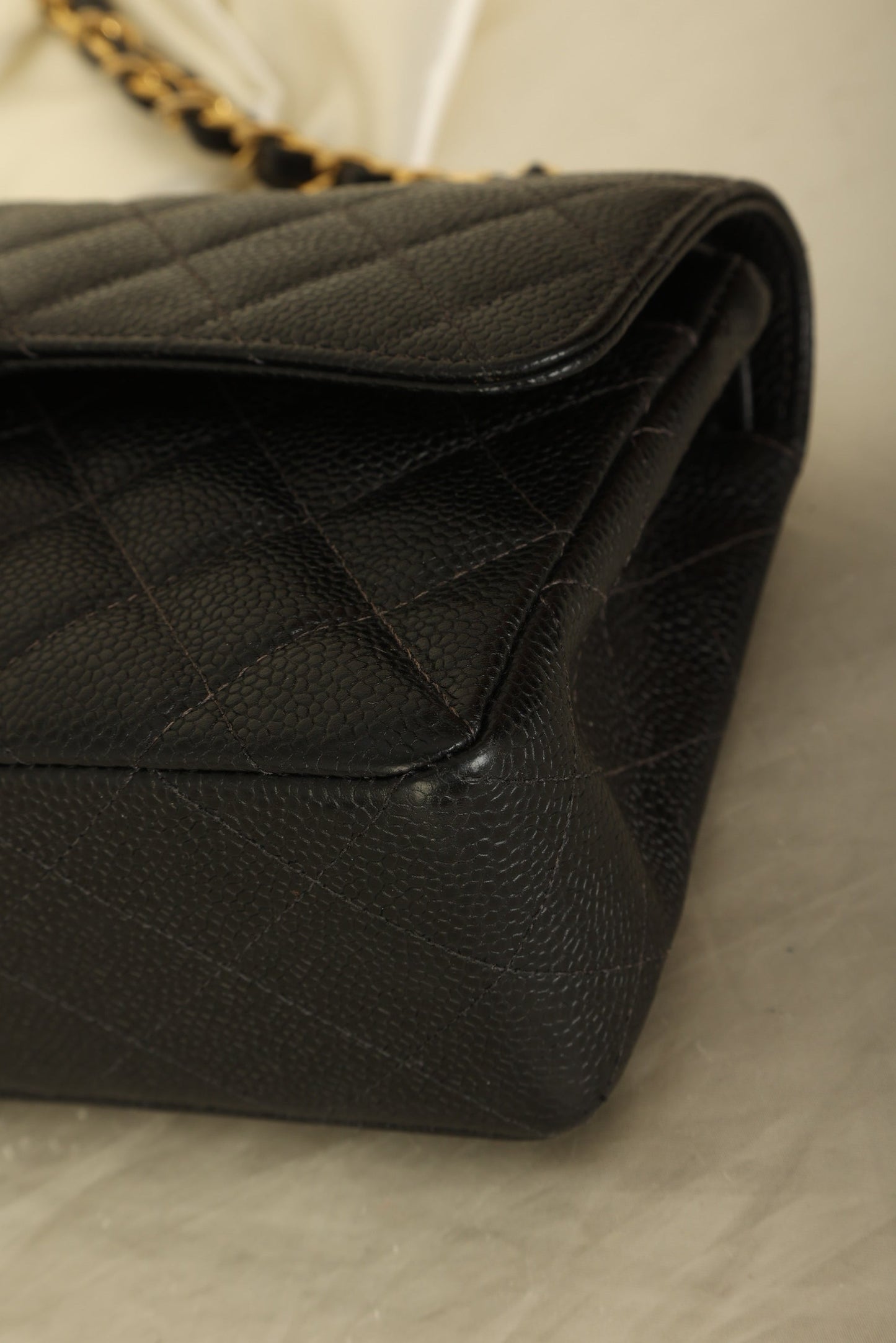 Chanel 2003 Caviar Small Double Flap