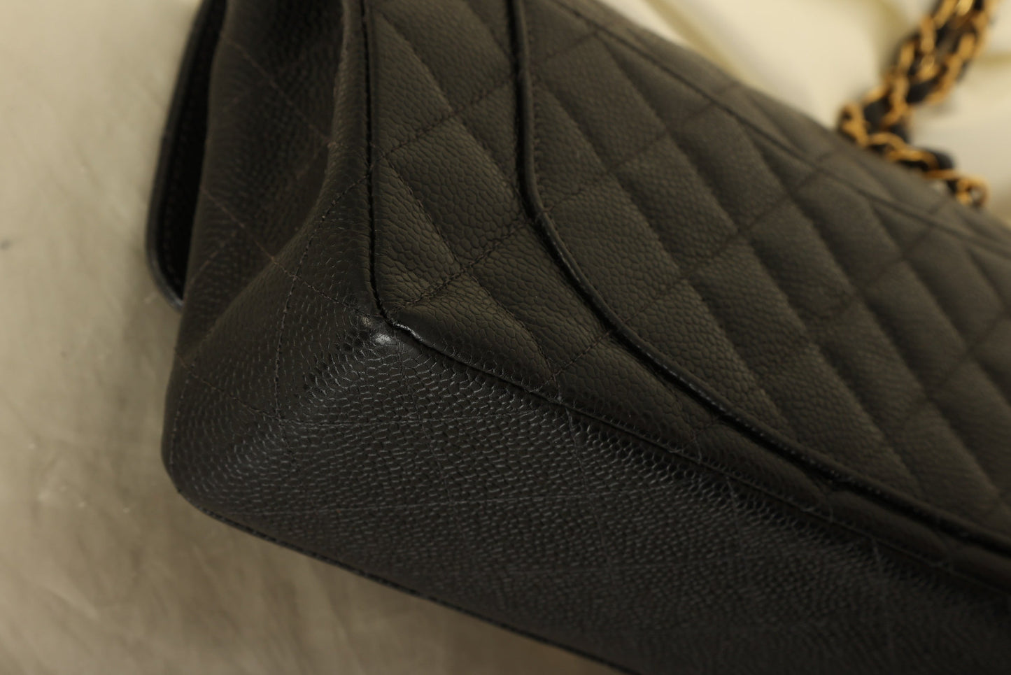 Chanel 2003 Caviar Small Double Flap