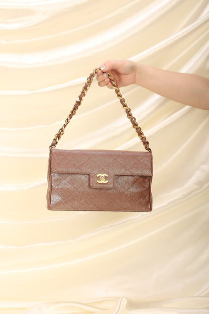 Chanel Caviar Iridescent Flap Bag