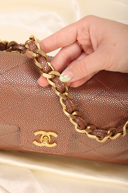 Chanel Caviar Iridescent Flap Bag