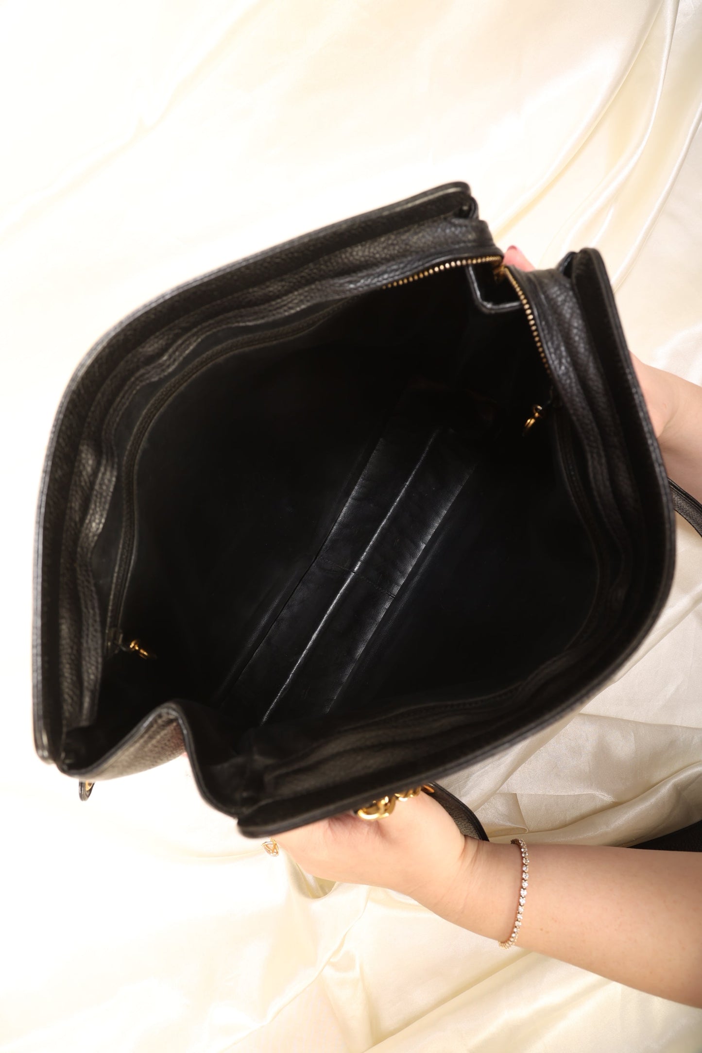 Chanel Caviar Logo Tote