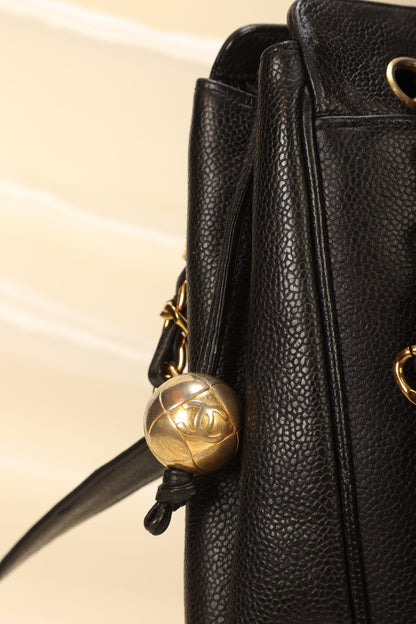 Chanel Caviar Logo Tote