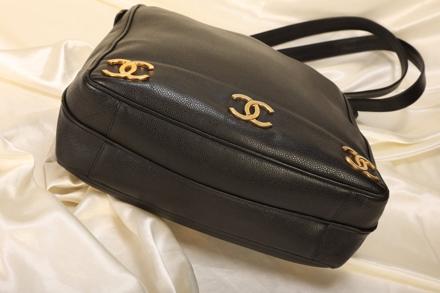 Chanel Caviar Logo Tote