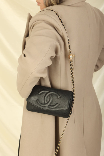 Chanel Caviar Timeless Wallet on Chain