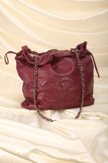 Chanel Caviar Drawstring Tote