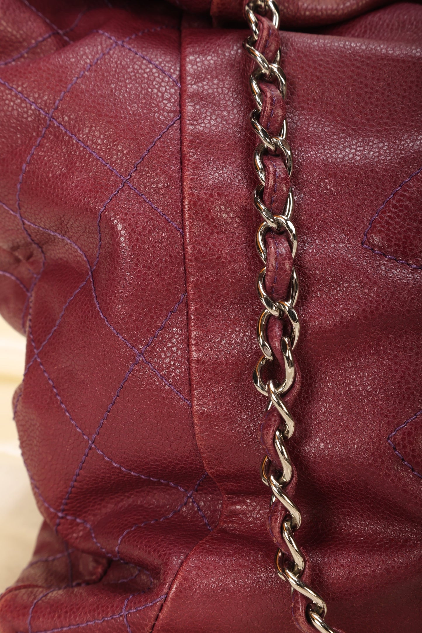 Chanel Caviar Drawstring Tote