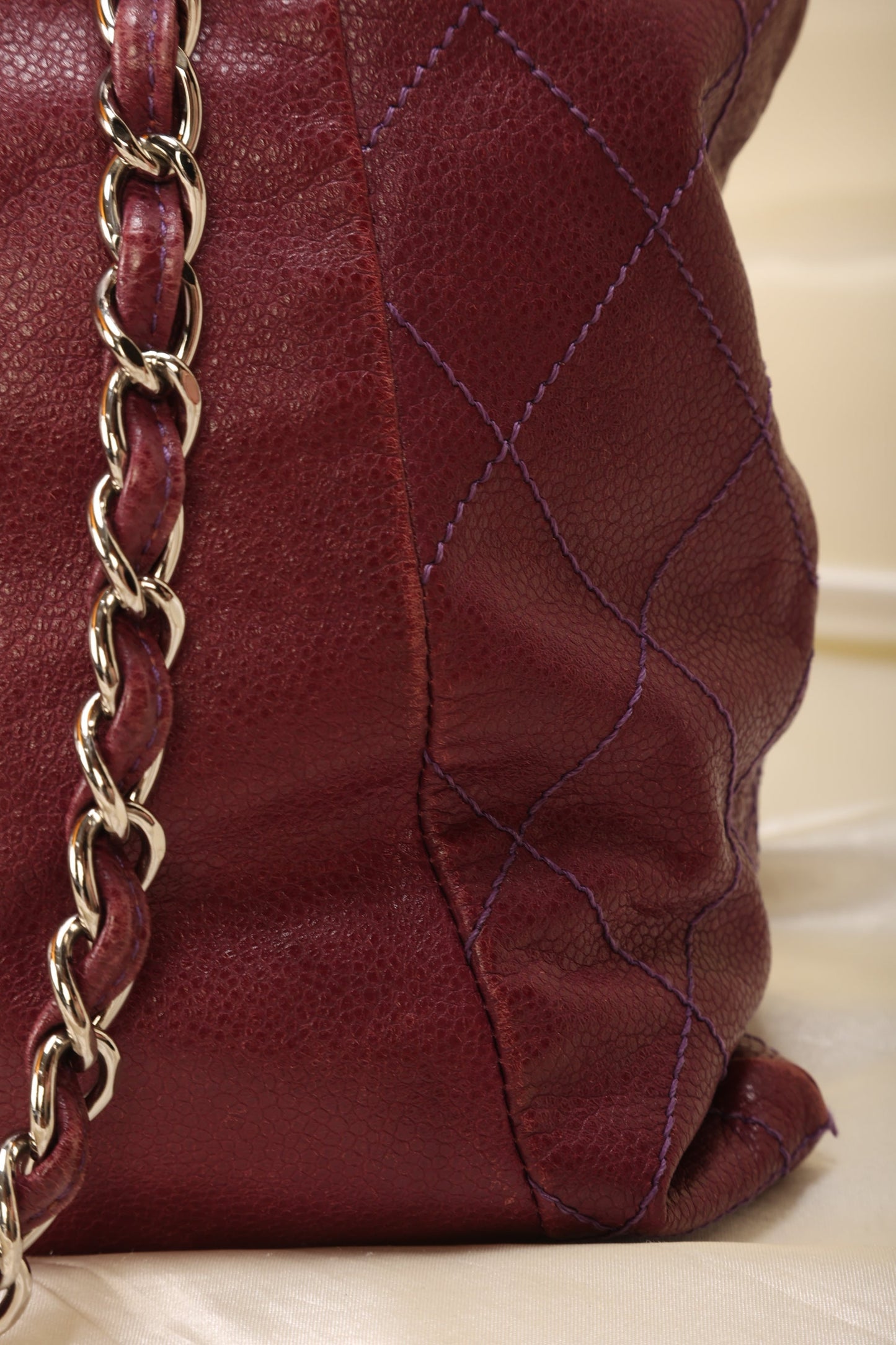 Chanel Caviar Drawstring Tote