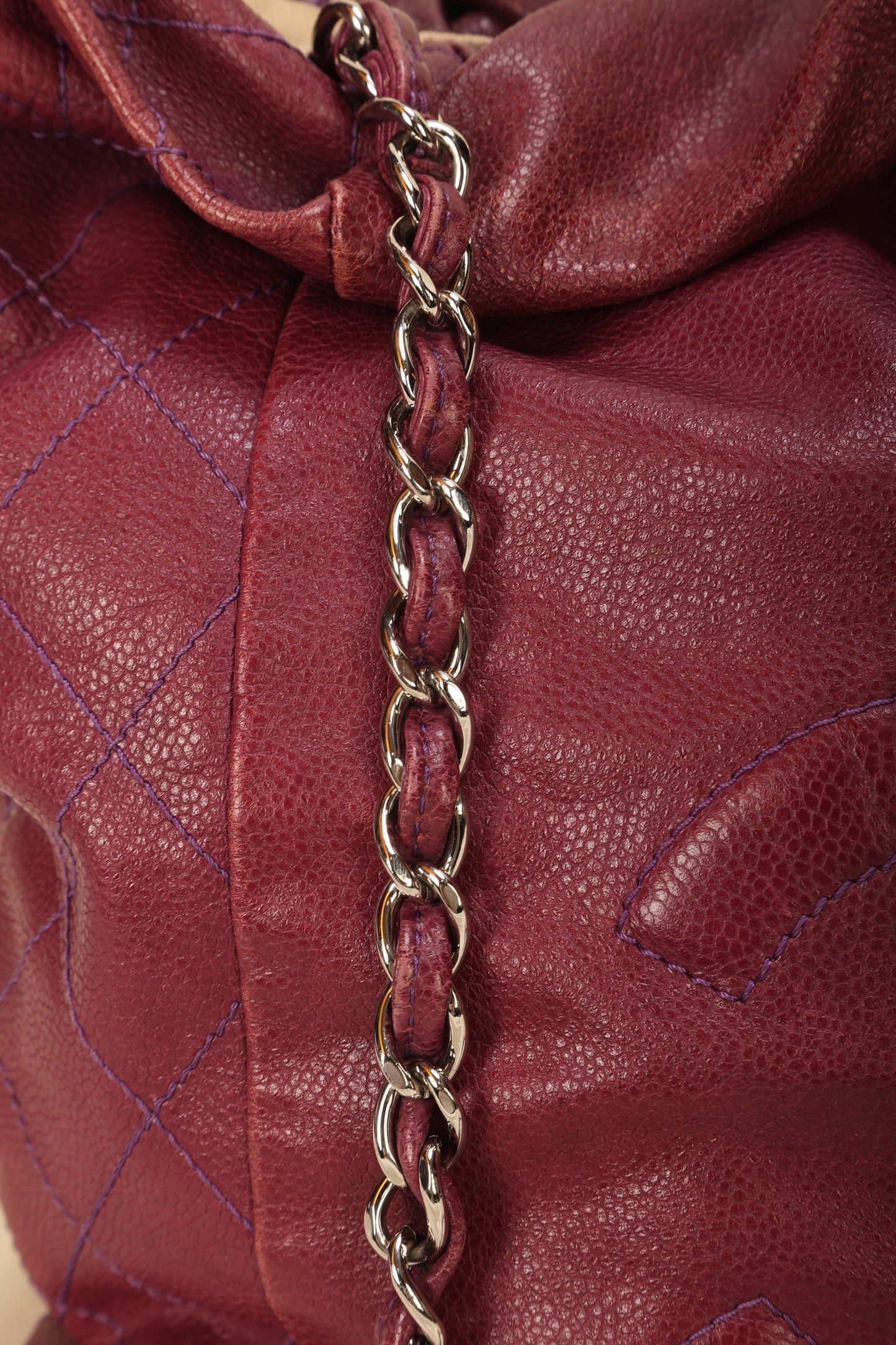 Chanel Caviar Drawstring Tote