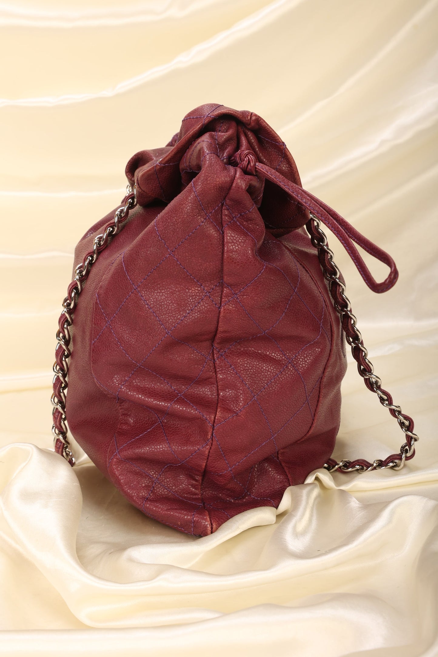 Chanel Caviar Drawstring Tote