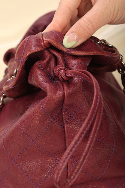 Chanel Caviar Drawstring Tote