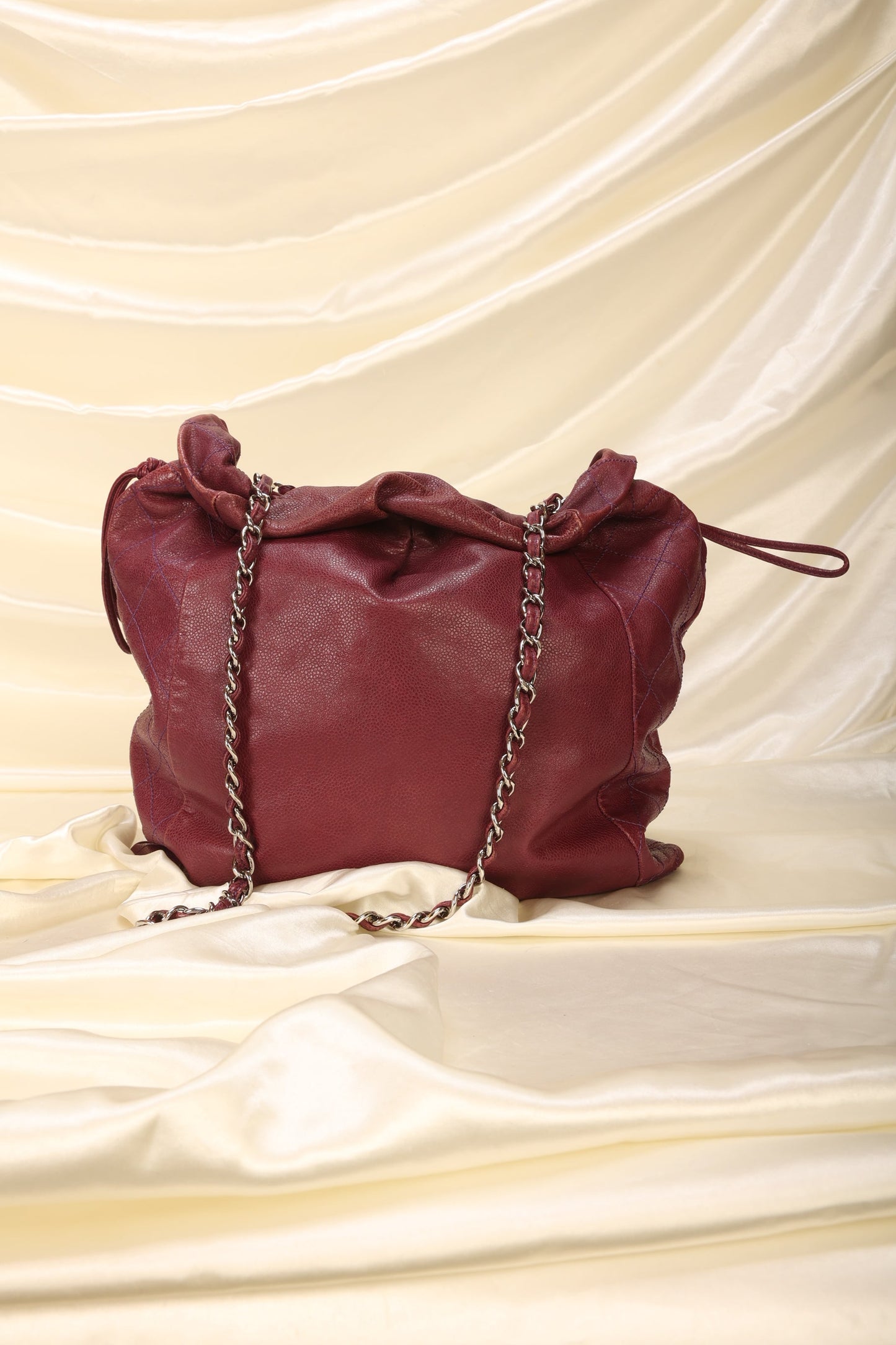 Chanel Caviar Drawstring Tote
