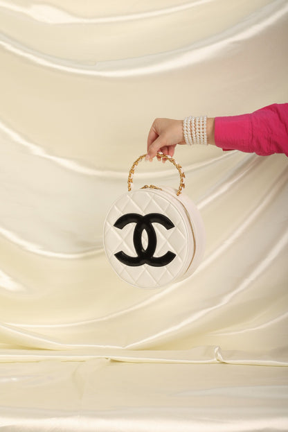 Chanel Patent Coco Circle Top Handle