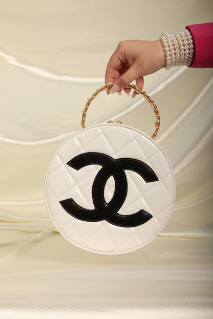 Chanel Patent Coco Circle Top Handle