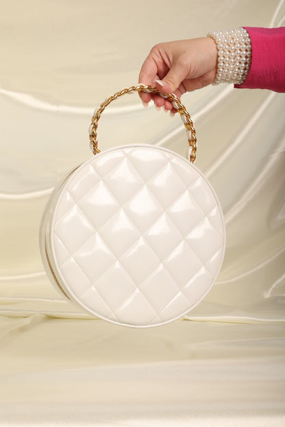 Chanel Patent Coco Circle Top Handle