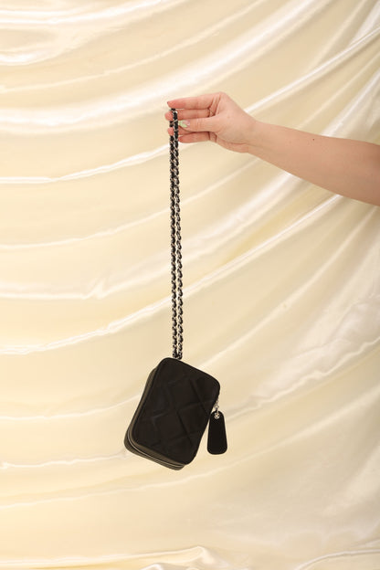 Chanel Satin Mini Box Bracelet Bag