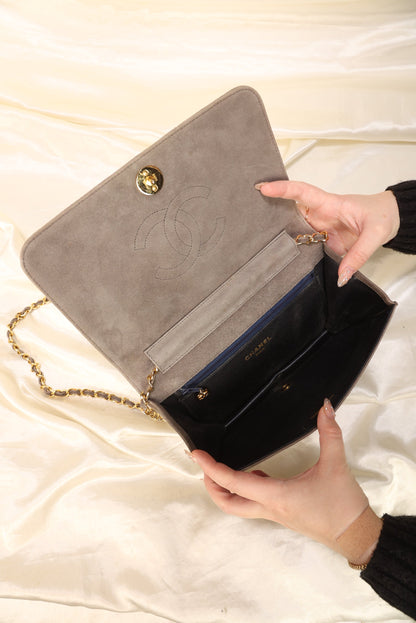 Extremely Rare Chanel Suede Full Flap