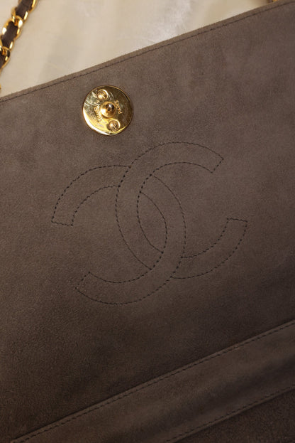Extremely Rare Chanel Suede Full Flap