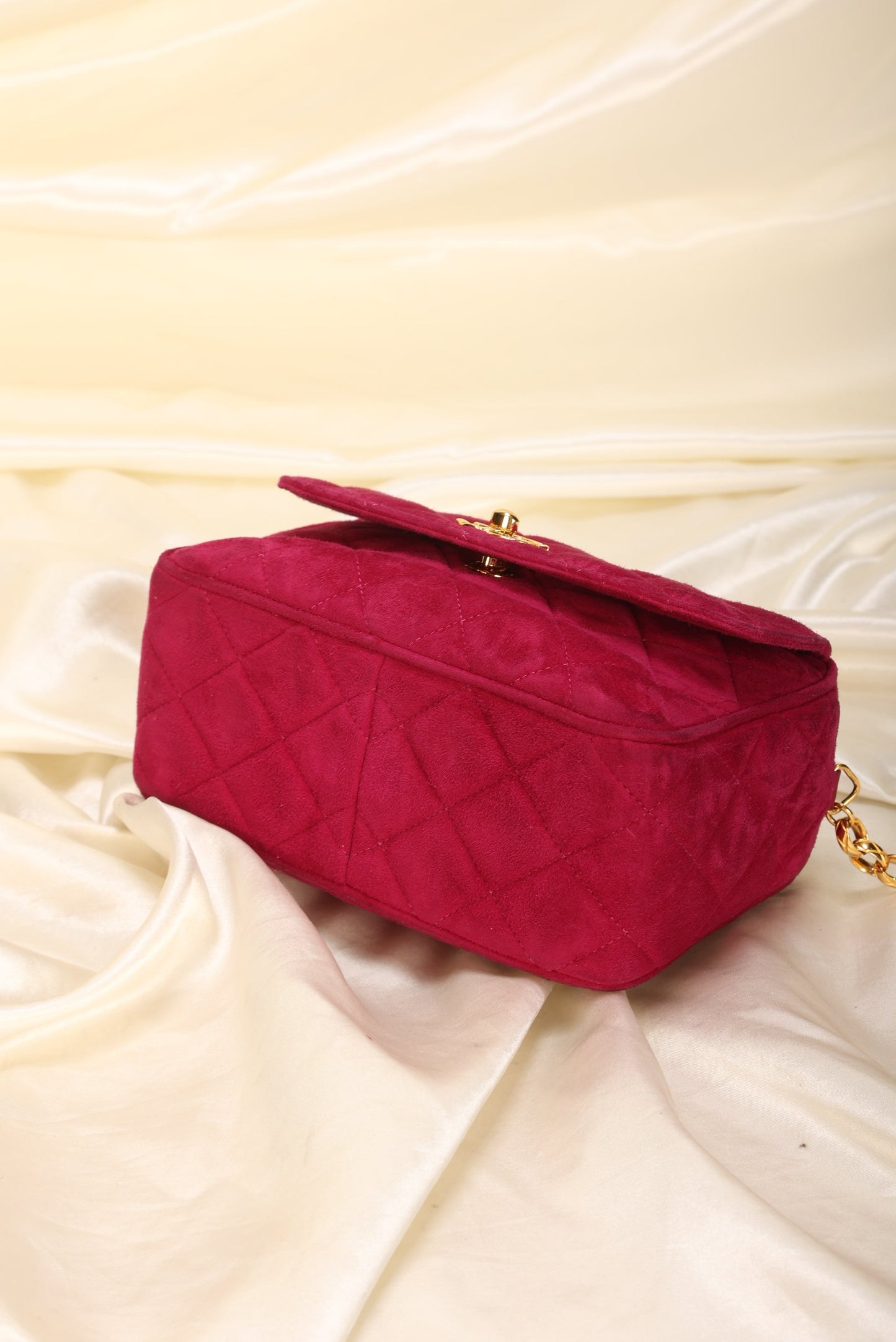 Chanel Suede Bijoux Chain Camera Bag
