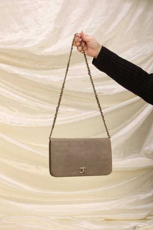 Extremely Rare Chanel Suede Full Flap