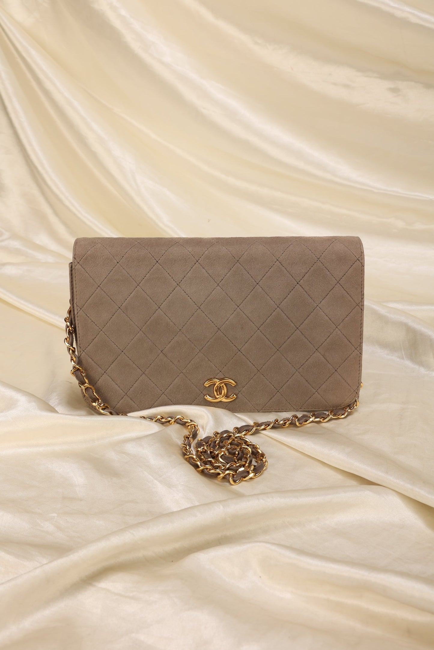 Extremely Rare Chanel Suede Full Flap