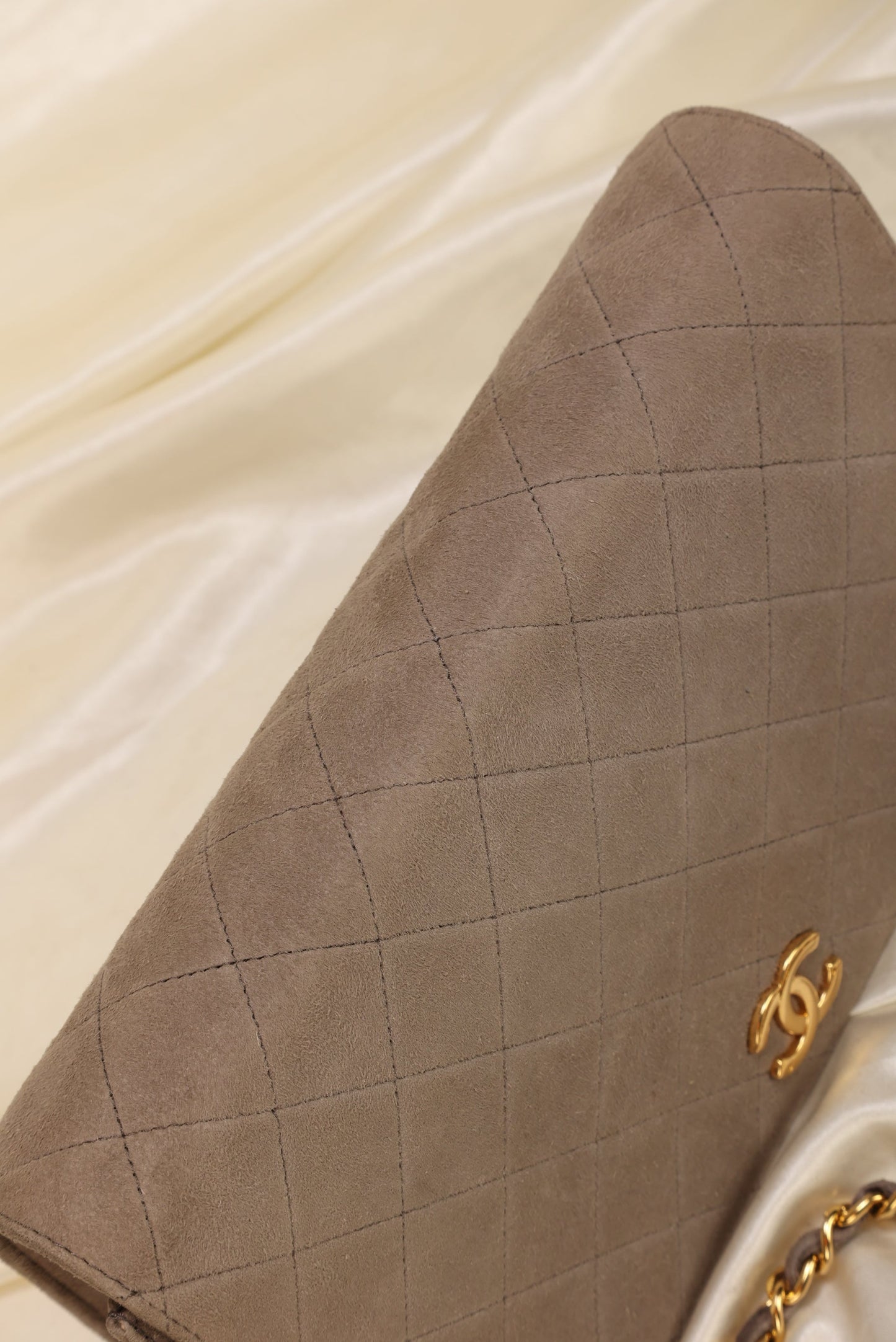 Extremely Rare Chanel Suede Full Flap
