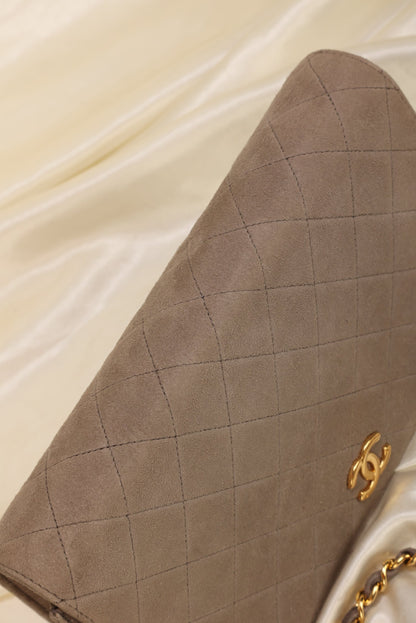 Extremely Rare Chanel Suede Full Flap