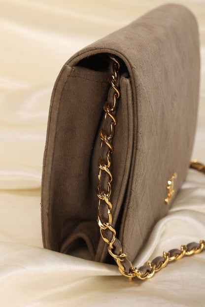 Extremely Rare Chanel Suede Full Flap
