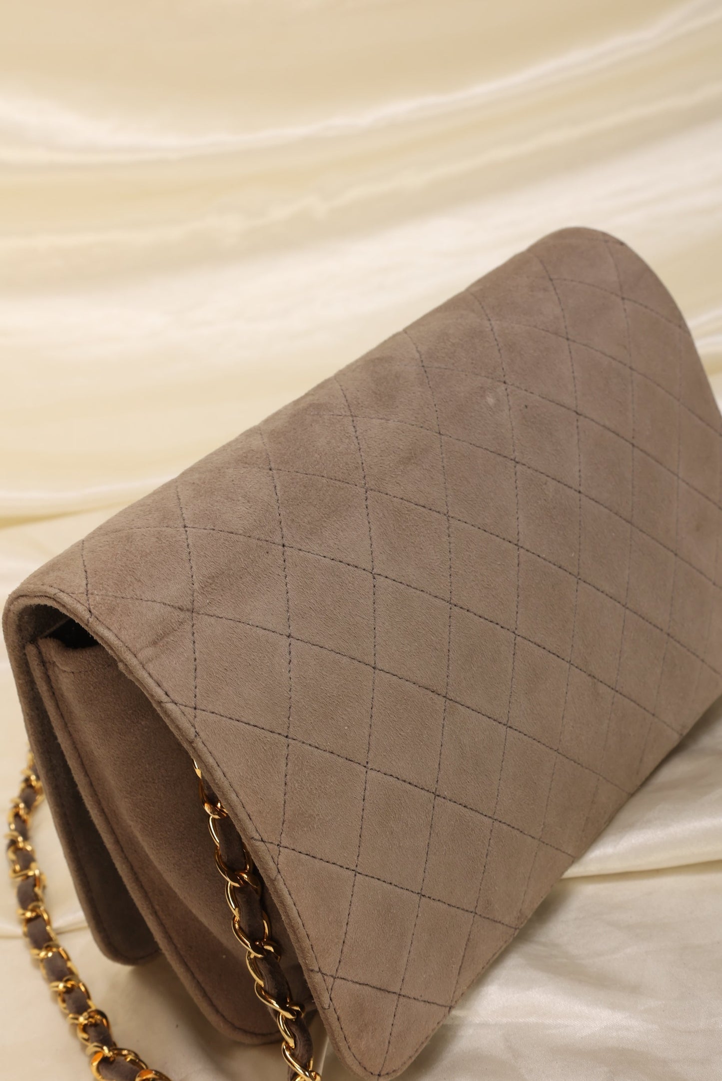 Extremely Rare Chanel Suede Full Flap