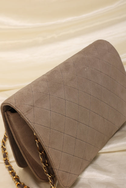 Extremely Rare Chanel Suede Full Flap
