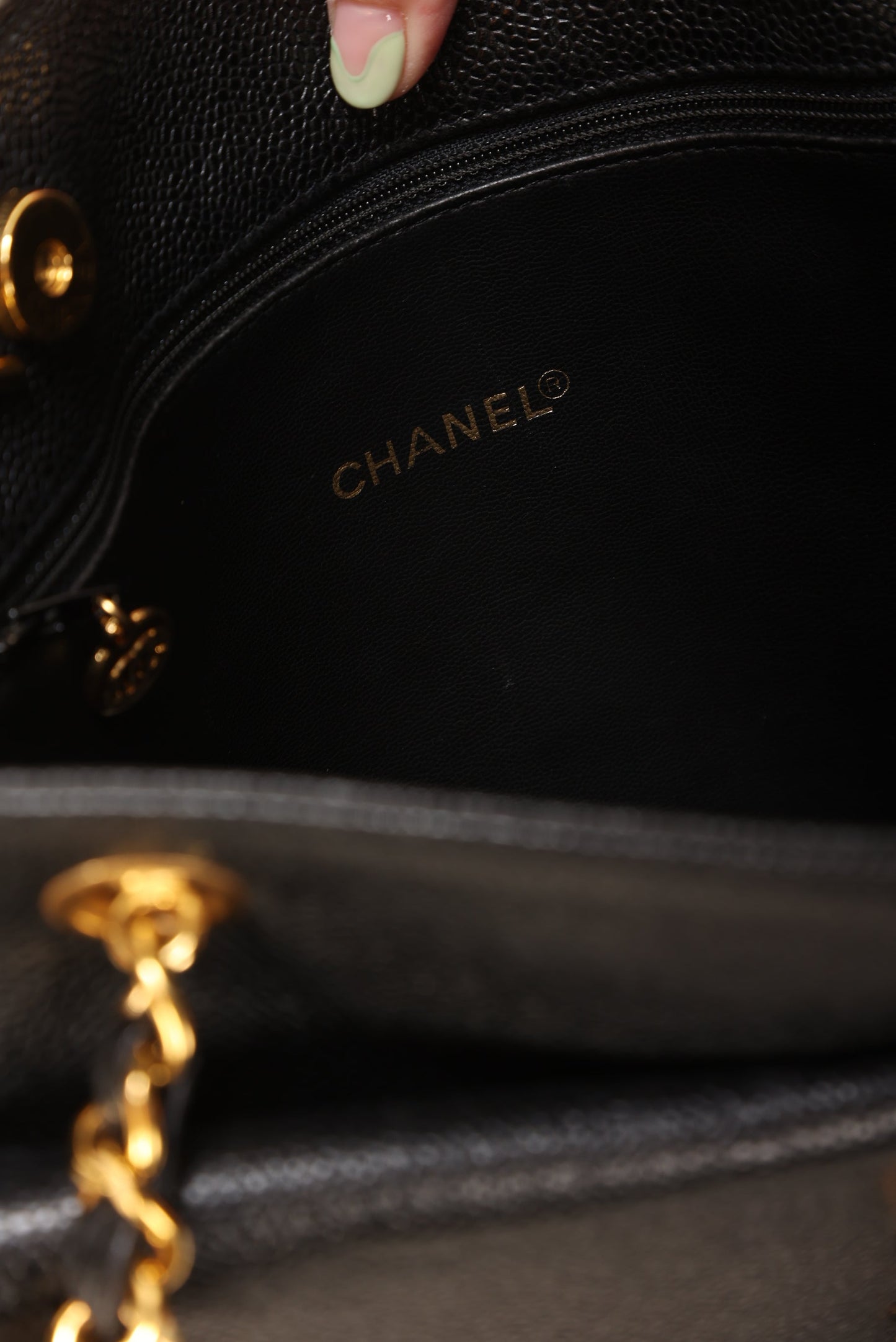Chanel Caviar Double-Sided Tote