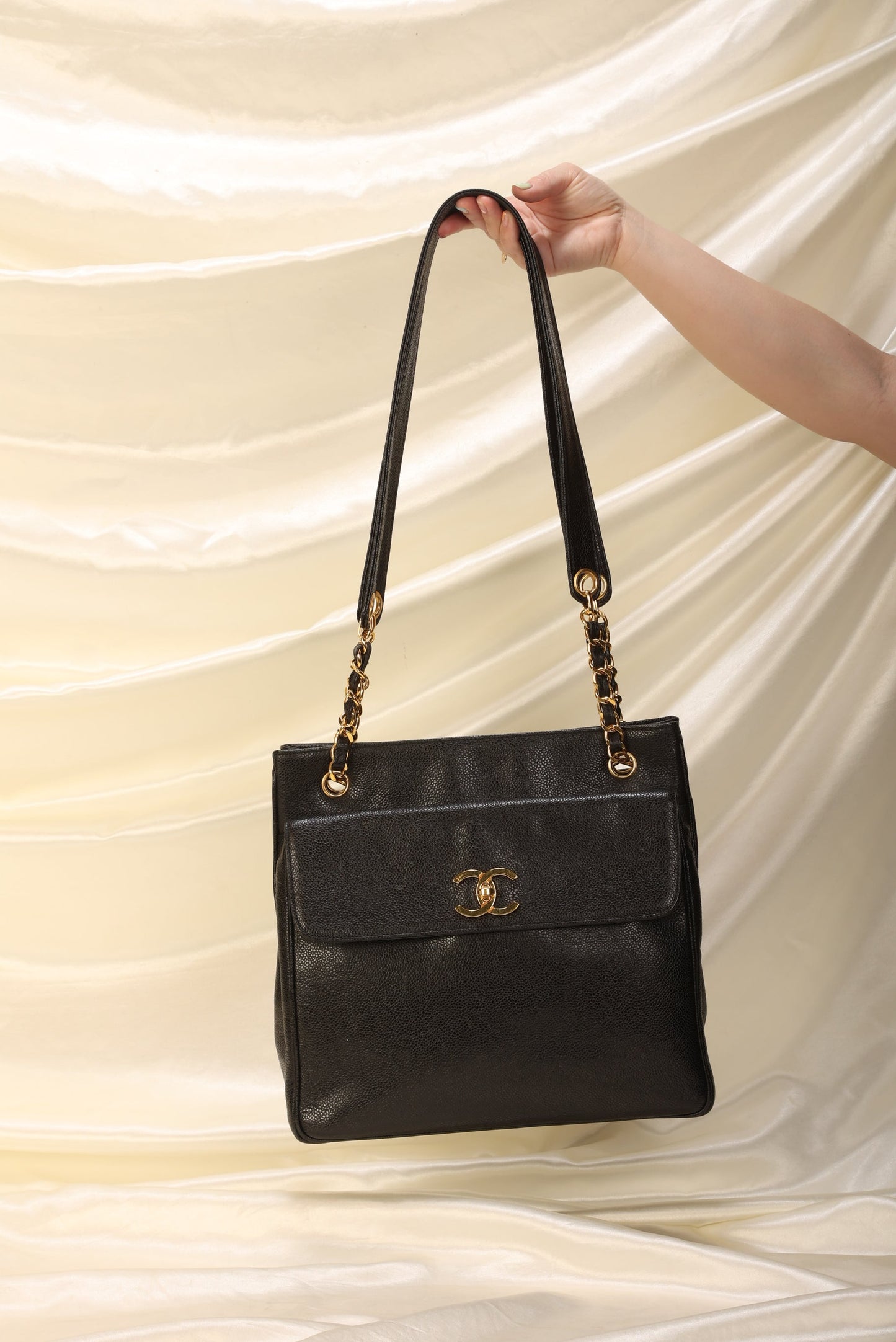 Chanel Caviar Double-Sided Tote