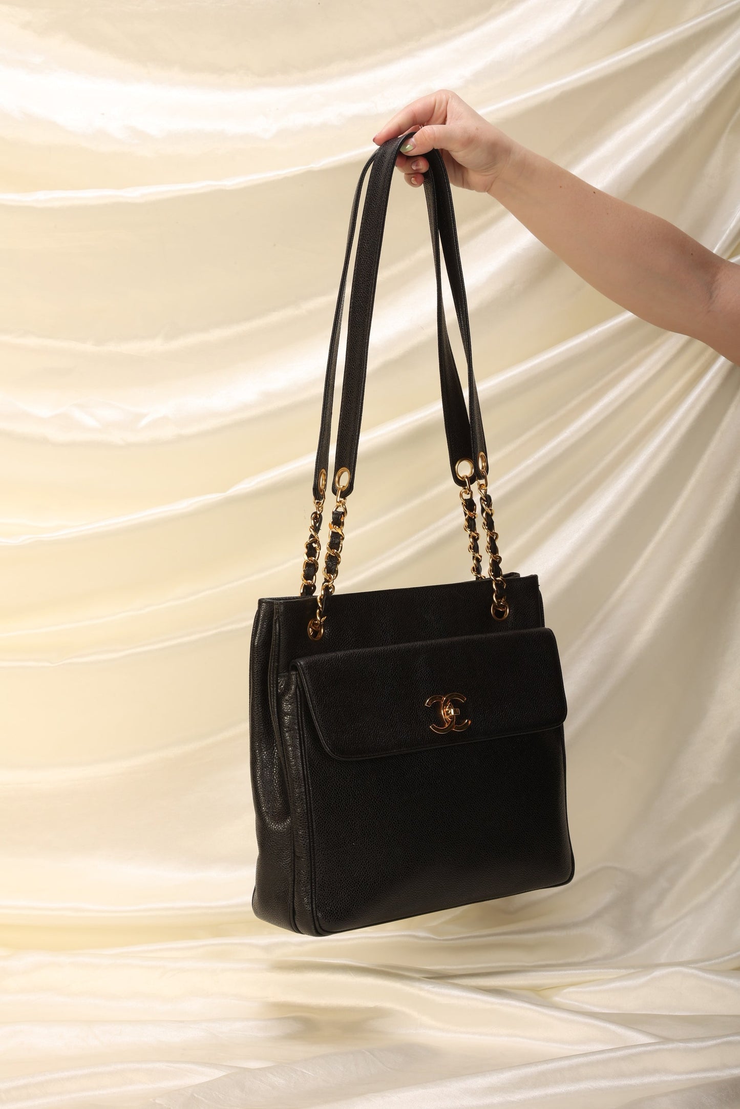 Chanel Caviar Double-Sided Tote