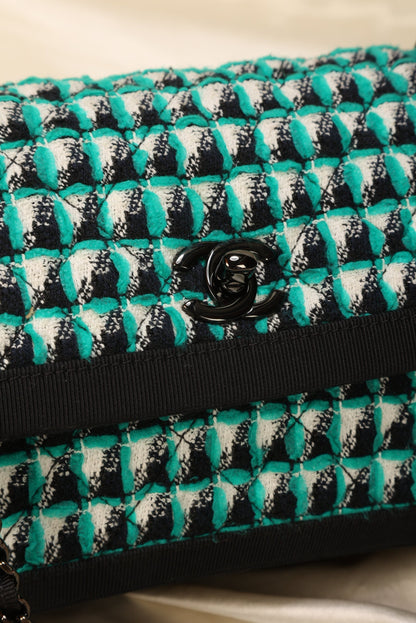 Extremely Rare Chanel Quilted Tweed Flap Bag