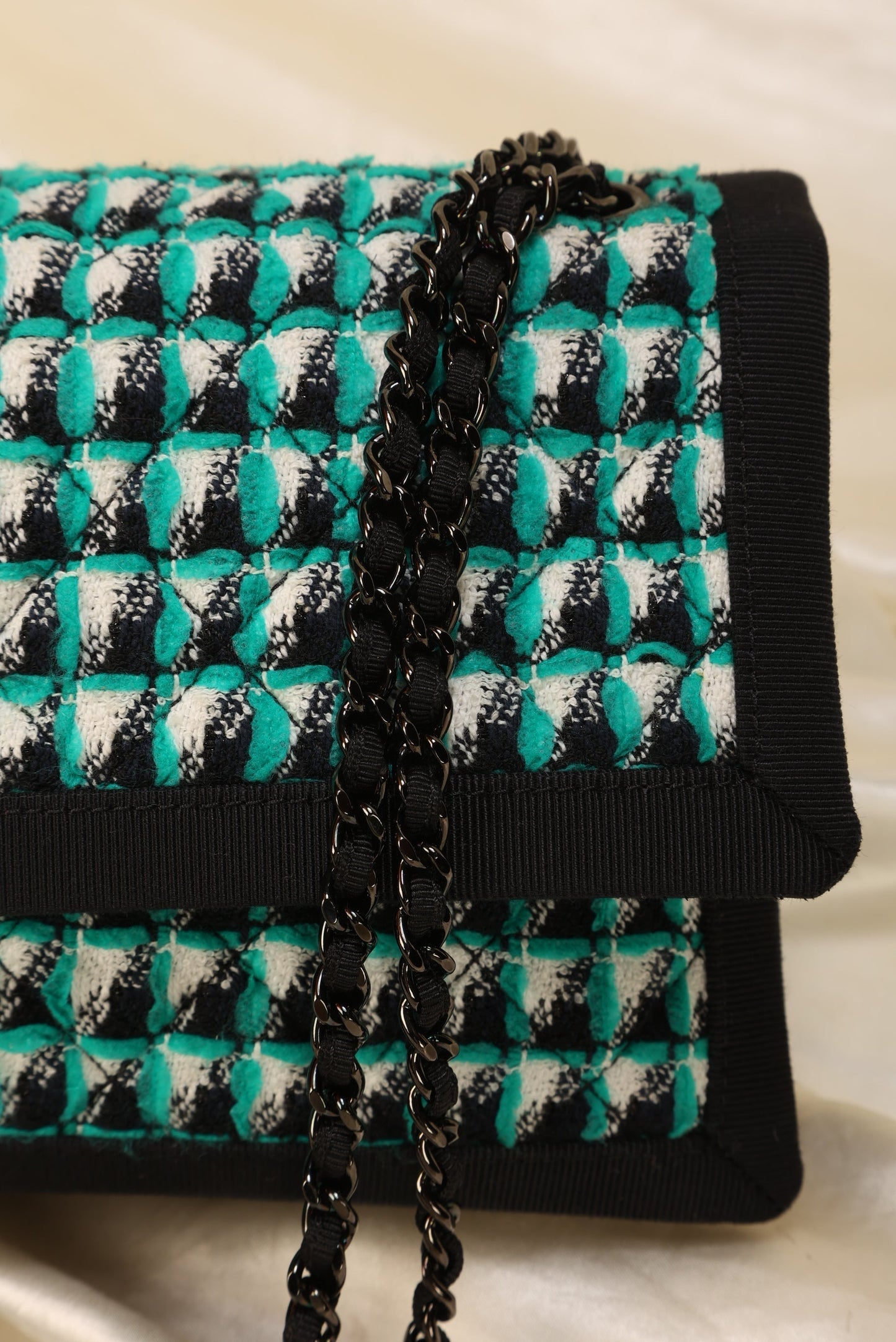 Extremely Rare Chanel Quilted Tweed Flap Bag