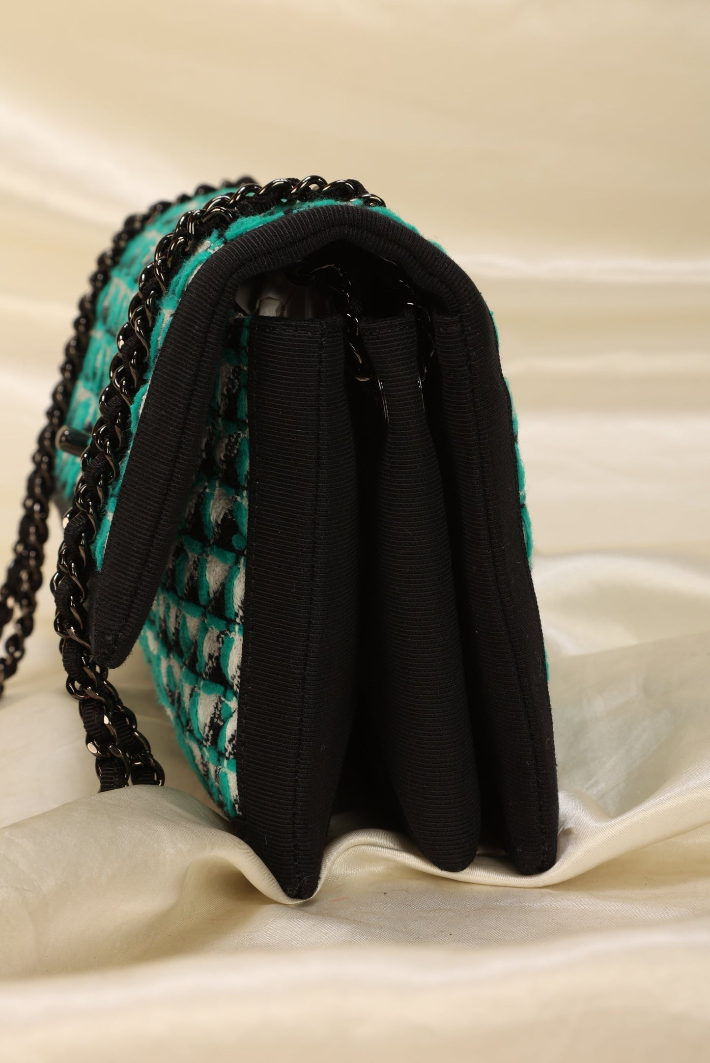 Extremely Rare Chanel Quilted Tweed Flap Bag