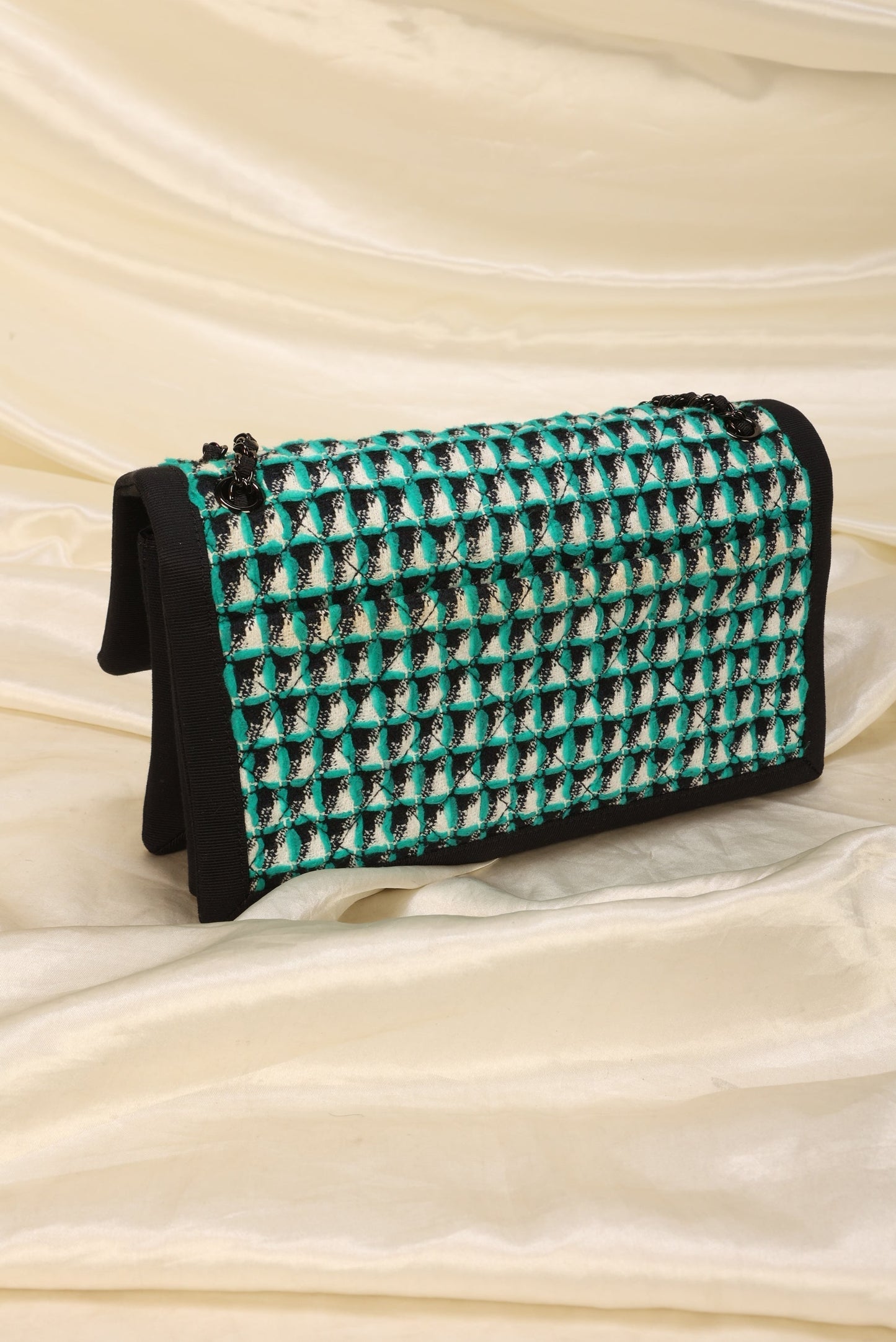 Extremely Rare Chanel Quilted Tweed Flap Bag
