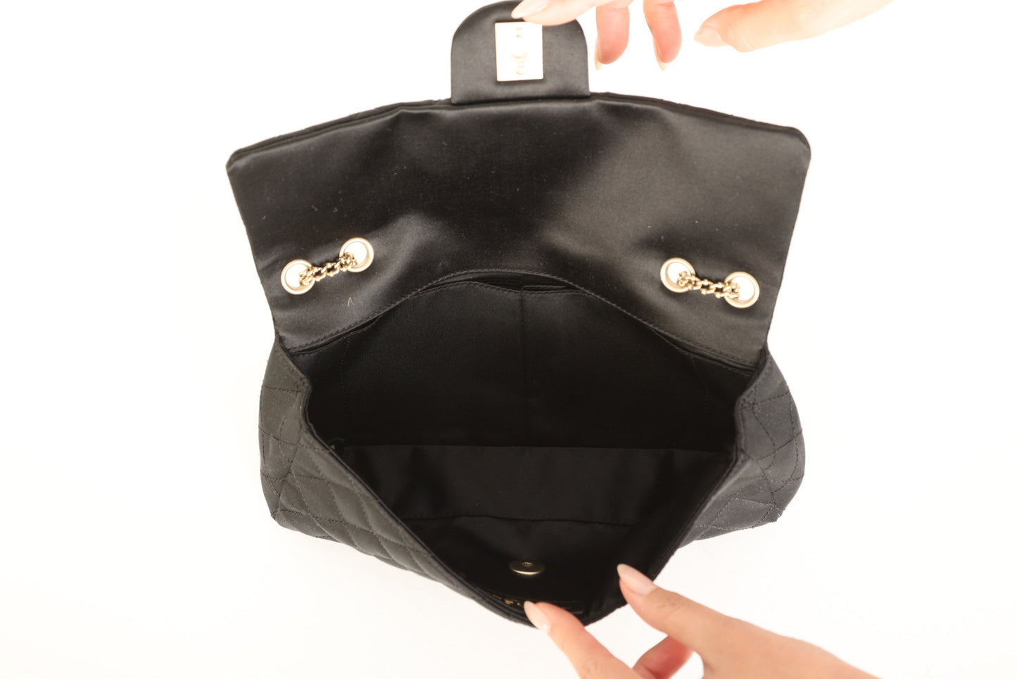 Extremely Rare Chanel 2008 Satin Gemstone East West