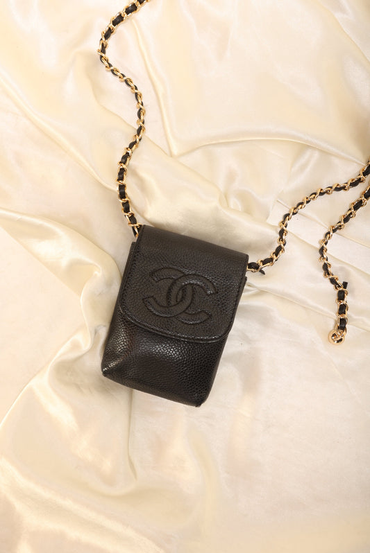 Chanel Caviar Micro Pouch Bag
