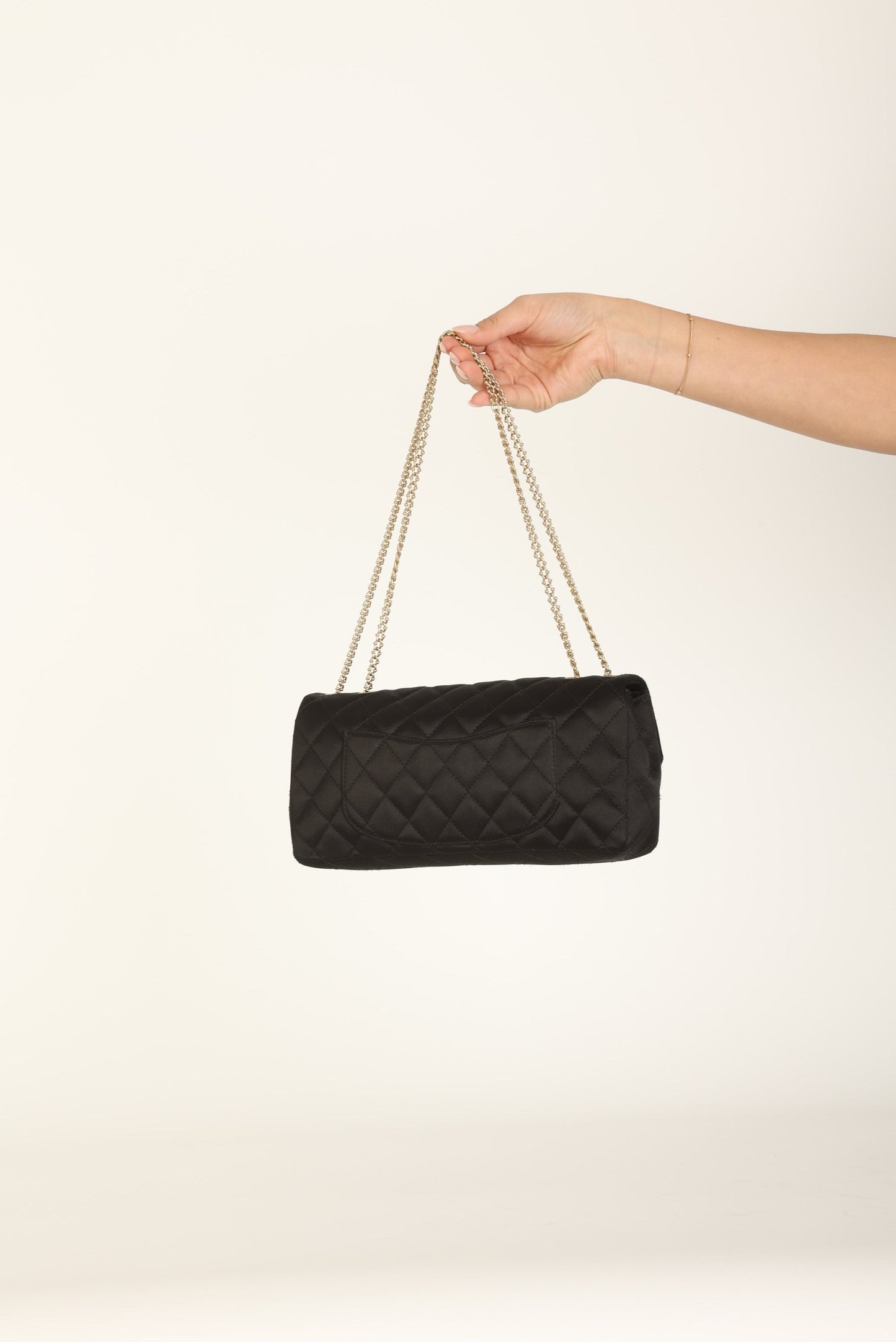 Extremely Rare Chanel 2008 Satin Gemstone East West